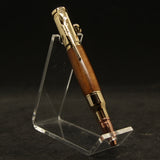 M-AAB Mini 4" Bolt Action Rosewood Pen With Gold Trim