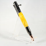 B-DFA Bolt Action Yellow Acrylic Pen With Gun Metal Trim
