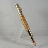B-DHE Bolt Action Olivewood Pen With Gold Trim