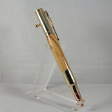 B-DHE Bolt Action Olivewood Pen With Gold Trim