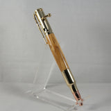 B-DHE Bolt Action Olivewood Pen With Gold Trim