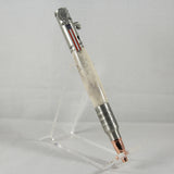 B-DIC Bolt Action Deer Antler  Pen With Antique Pewter Trim