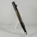 B-DID Bolt Action Multi-Colored Laminate  Pen With Black Enamel Trim