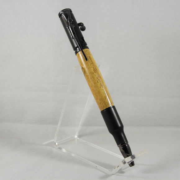 B-DIE Bolt Action Osage Orange  Pen With Black Enamel Trim