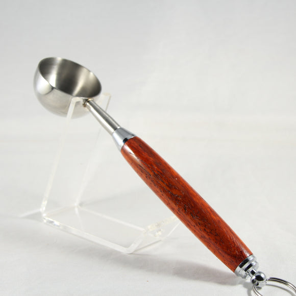 CE-AIE Coffee Scoop (1TBS) Padauk With Chrome Trim