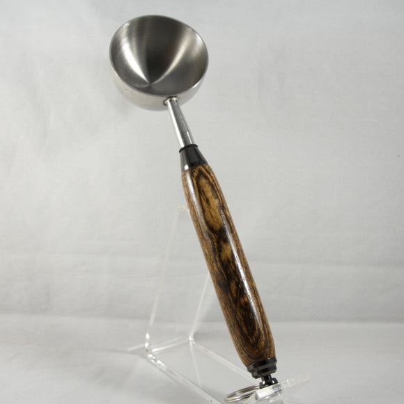 CE-BBB Coffee Scoop (2TBS) Bocote With Gun Metal Trim