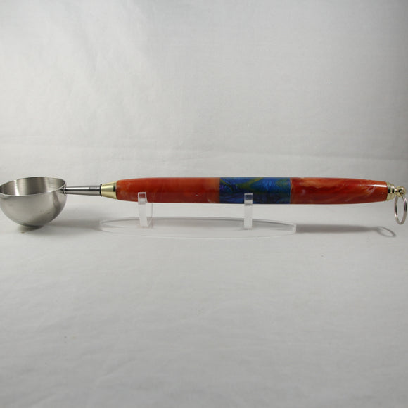 CE-BCB Coffee Scoop (2TBS) Remnant Acrylic Extra Long With Gold Trim