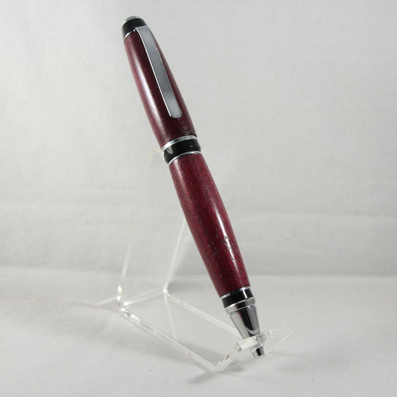 CG-CB Cigar Purpleheart Twist Pen With Chrome Trim