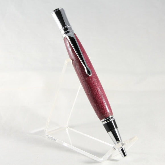 E-AGB Executive Purpleheart Twist Pen With Chrome Trim
