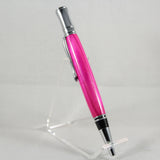 E-BOD Executive Pink Laminate Twist Pen With Chrome Trim