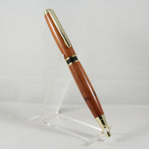 EA-CI Elegant American Cedar Twist Pen With Gold Trim
