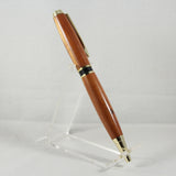 EA-CI Elegant American Cedar Twist Pen With Gold Trim