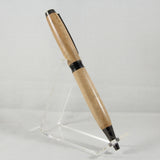 EA-DB Elegant American Curly Maple Twist Pen With Gun Metal Trim