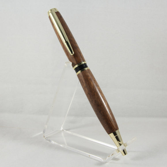 EA-DC Elegant American Walnut Twist Pen With Gold Trim