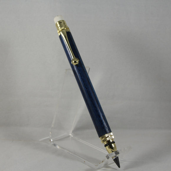 EP-BA Everlasting Pencil (6.0mm) Blue Laminate With Gold Trim