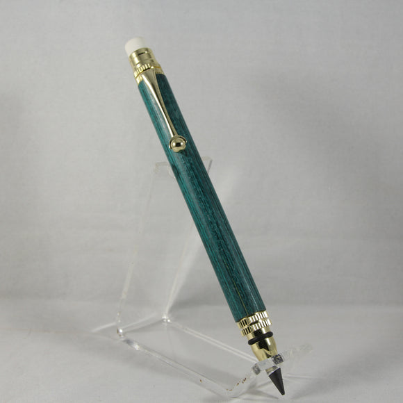 EP-BE Everlasting Pencil (6.0mm) Green Laminate With Gold Trim