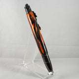 FB-AH Football Red and Black Acrylic Twist Pen With Gun Metal Trim