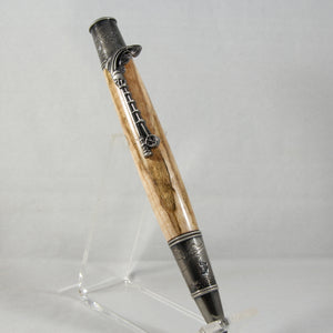 FF-ED Fishing Ambrosia Maple Twist Pen With Antique Pewter Trim