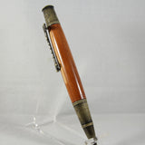 FF-EF Fishing Cedar Twist Pen with Antique Brass Trim