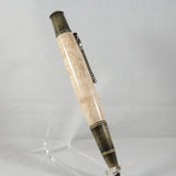 FF-EG Fishing Maple Twist Pen with Antique Brass Trim