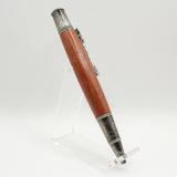 FF-FB Fishing Bubinga Twist Pen with Antique Pewter Trim
