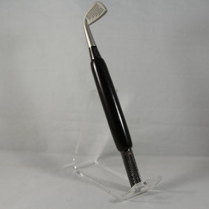 GDT-BA Desk Top Iron African Blackwood With Gun Metal Trim