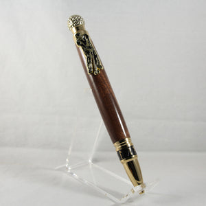 GT-BE Golf Twist Pen Black Walnut With Gold Trim