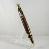 GT-BE Golf Twist Pen Black Walnut With Gold Trim