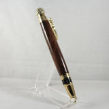 GT-BE Golf Twist Pen Black Walnut With Gold Trim