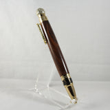 GT-BE Golf Twist Pen Black Walnut With Gold Trim