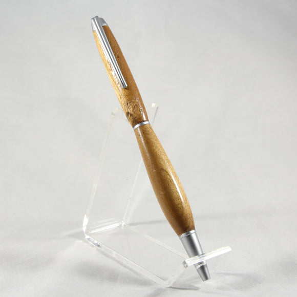 S-AGI Slimline Poplar Twist Pen With Satin Chrome Trim