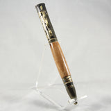 BW-E Birdwatcher Pecan Lever Action Pen with Antique Brass Trim