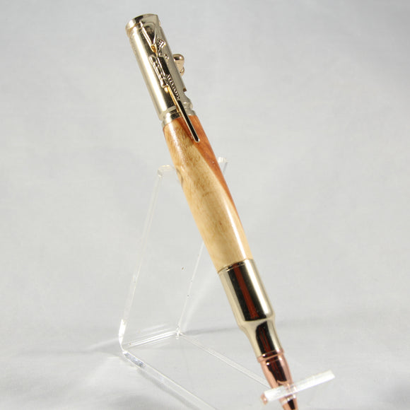 B-CGC Bolt Action Cedar Pen With Gold Trim