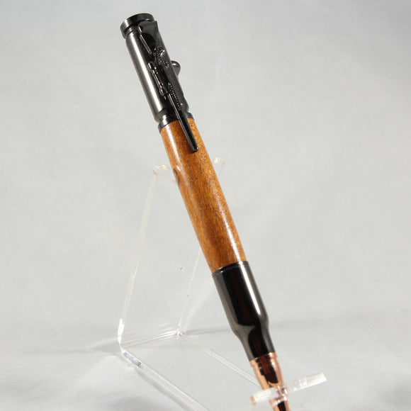 B-DAI Bolt Action Sapele Pen With Gun Metal Trim