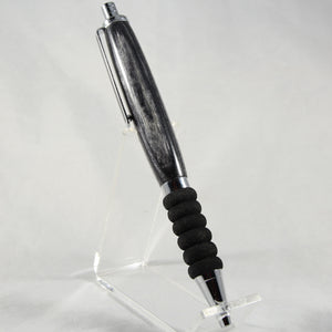 CT-A Contour Black and Gray Laminate Click Pen With Chrome Trim