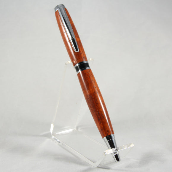 EA-BE Elegant American Padauk Twist Pen With Chrome Trim