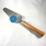 PC-CF Pizza Cutter and Server Wormy Chestnut  With Stainless Steel