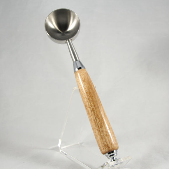 CE-AIA Coffee Scoop (1TBS) Pecan With Chrome Trim