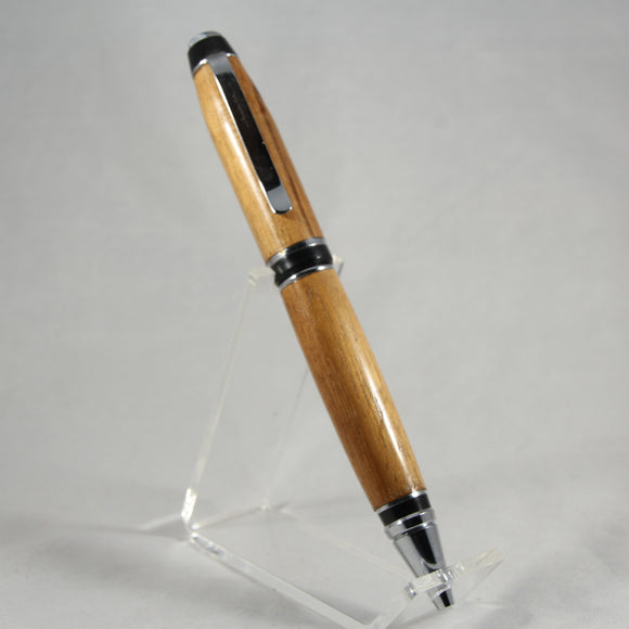 CG-BC Cigar Macawood Twist Pen With Gold Trim