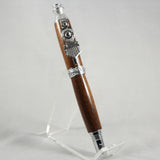 TR-E Train Rollerball Walnut Pen With Chrome Trim