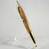 SC-AA Senator Click Pen Maple Burl With Gold Trim