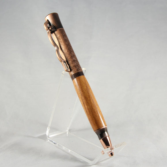 LA-BE Lever Action Grandillo Pen With Antique Rose Trim