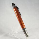 FB-I Football Bloodwood Twist Pen With Antique Pewter Trim