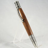 FF-CB Fishing Walnut Twist Pen With Antique Pewter Trim