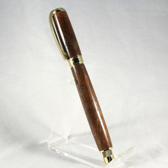 GDR-CA Graduate Magnetic Rollerball Walnut With Gold Trim