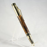GS-BF Gear Shift Bocote Pen With Gold Trim