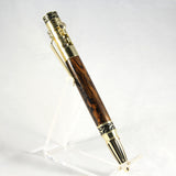 GS-BF Gear Shift Bocote Pen With Gold Trim