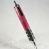 HC-D Handy Thick Purple Heart Click Pen With Chrome Trim