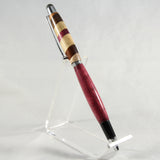 TS-BA Tablet Stylus Purpleheart Remnant With Chrome Trim