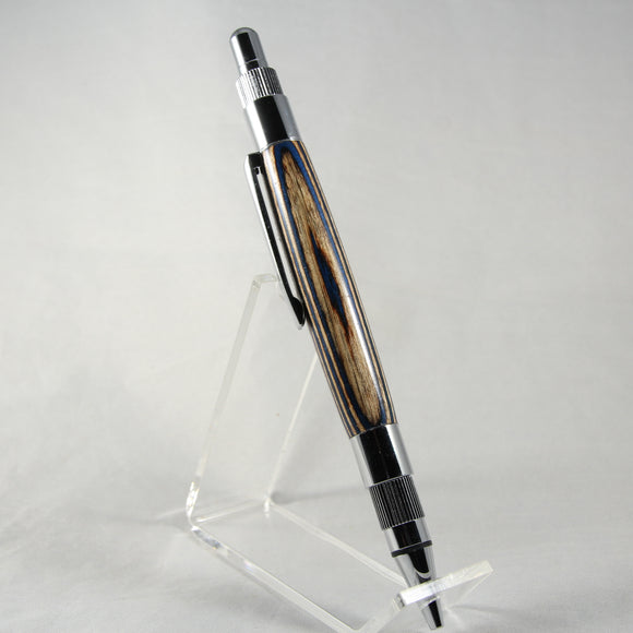 MP-EH Stratus 2mm Brown/Blue Laminate Mechanical Pencil With Chrome Trim